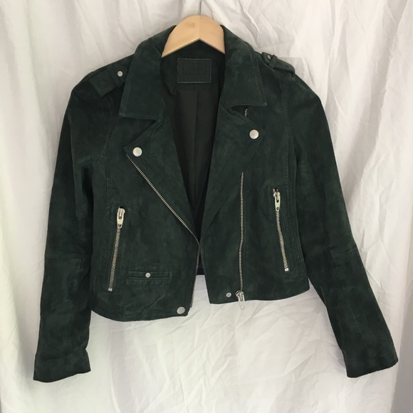 Jackets & Blazers - SL8 Suede Leather Moto Jacket